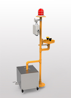 加強防腐立式ABS聲光報警洗眼器BH32-1011