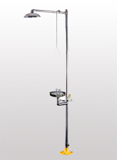 布朗波噴頭去污殺菌復(fù)合式304不銹鋼洗眼器BH30-1015